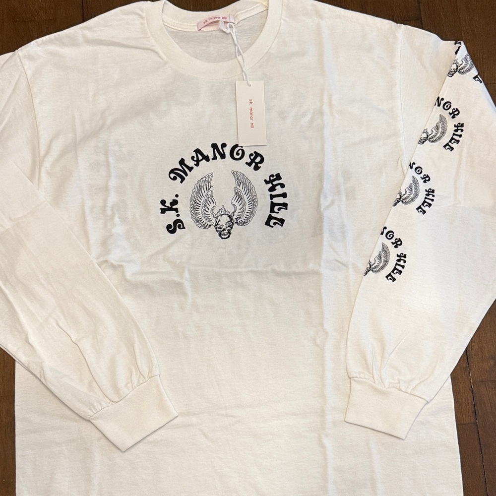 S.K. Manor Hill white Long Sleeve Shirt in size small